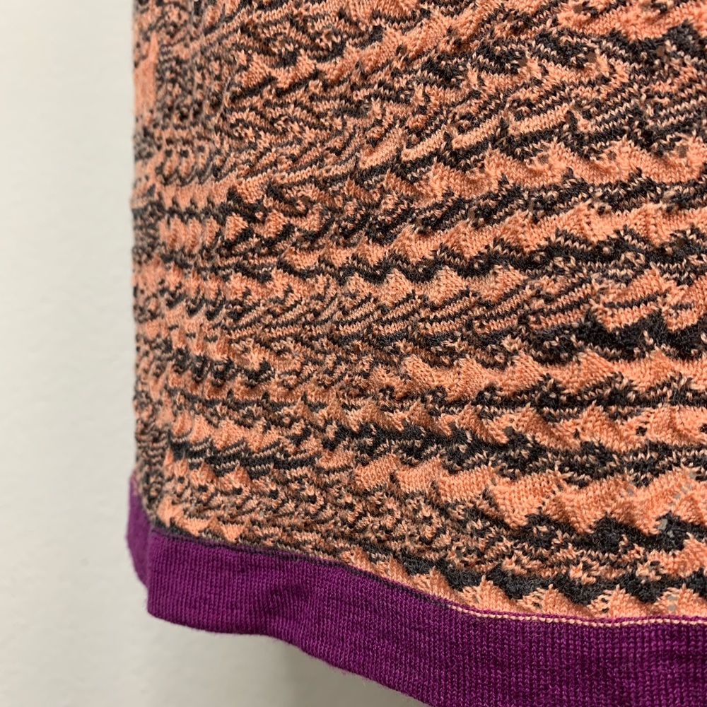 Missoni Orange Label V Neck Knit Midi Dress - Picture 4 of 8